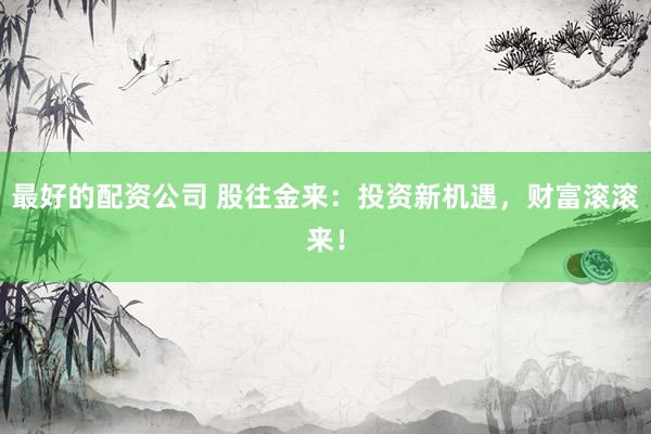 最好的配资公司 股往金来：投资新机遇，财富滚滚来！