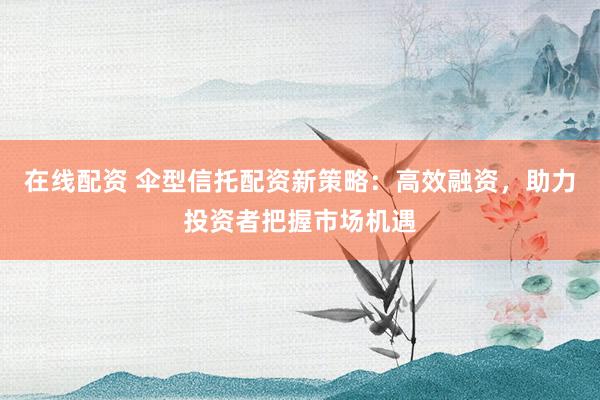 在线配资 伞型信托配资新策略：高效融资，助力投资者把握市场机遇