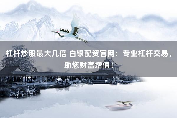 杠杆炒股最大几倍 白银配资官网：专业杠杆交易，助您财富增值！